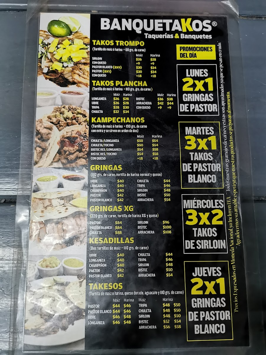 BANQUETAKOS TAQUERIAS Menu - Image 5